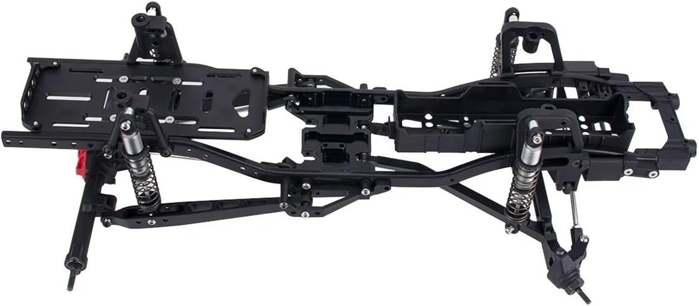 RC Car Accessories for Axial for SCX10 I II 90046 90047 Aluminum Twin I-Beam 2WD Pre-Runner Suspension Conversion Kit 1/10 RC Crawler Axle Upgrade Parts(Silver)