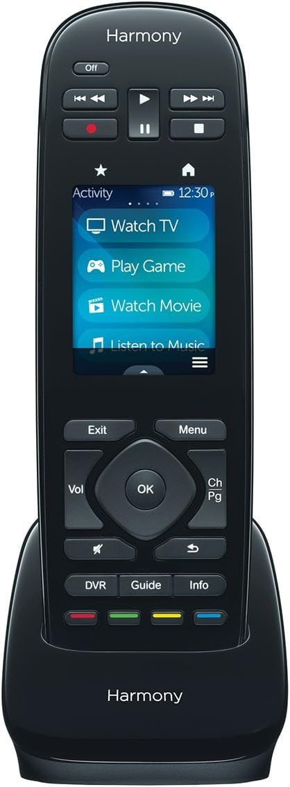 Logitech Harmony Ultimate One 2.4in Touchscreen Universal Remote for 15 Devices (Renewed)