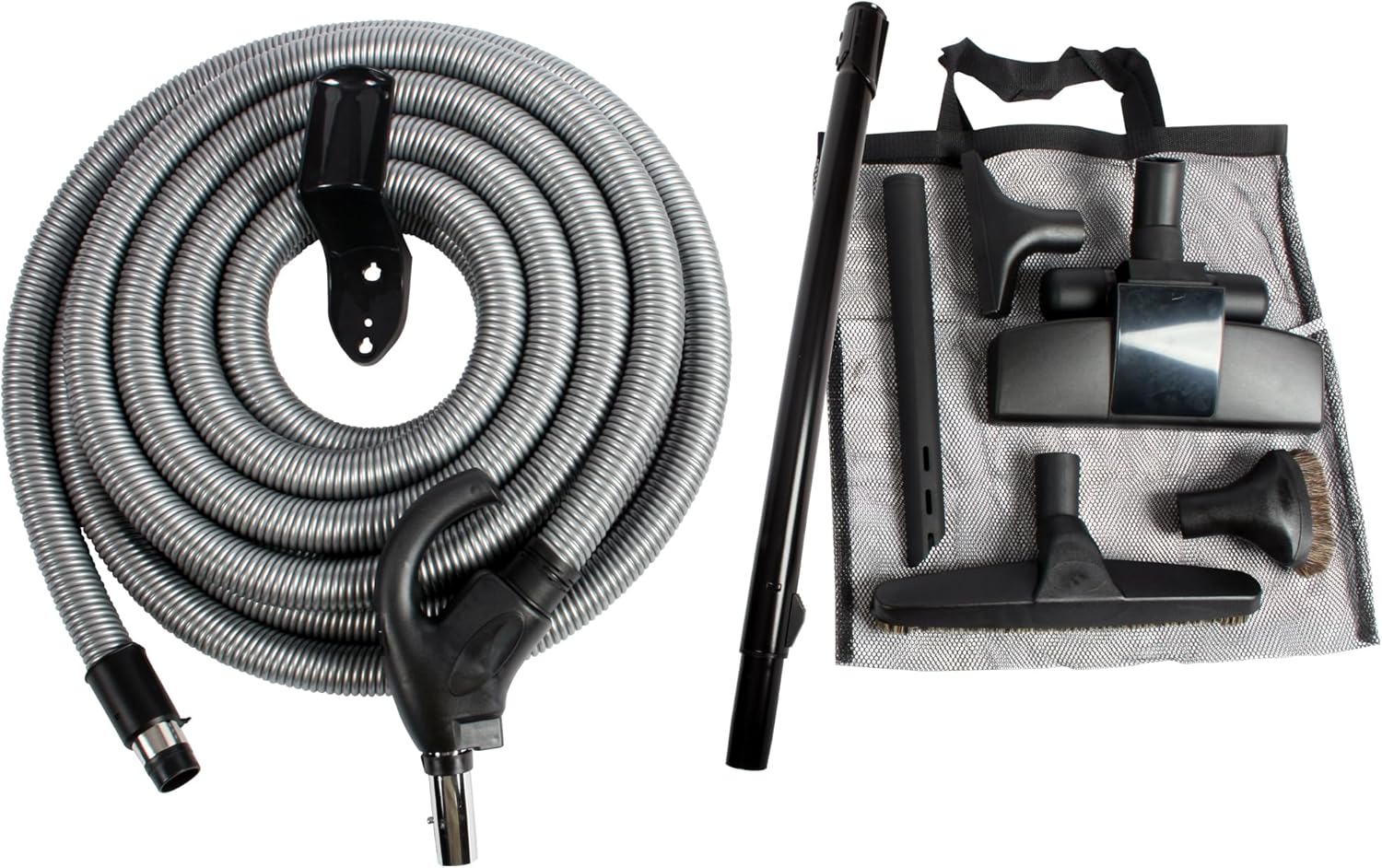 Cen-Tec Systems 97316 Central Vacuum Low Voltage Attachment Kit with Switch Control Hose, 35 Ft, Black