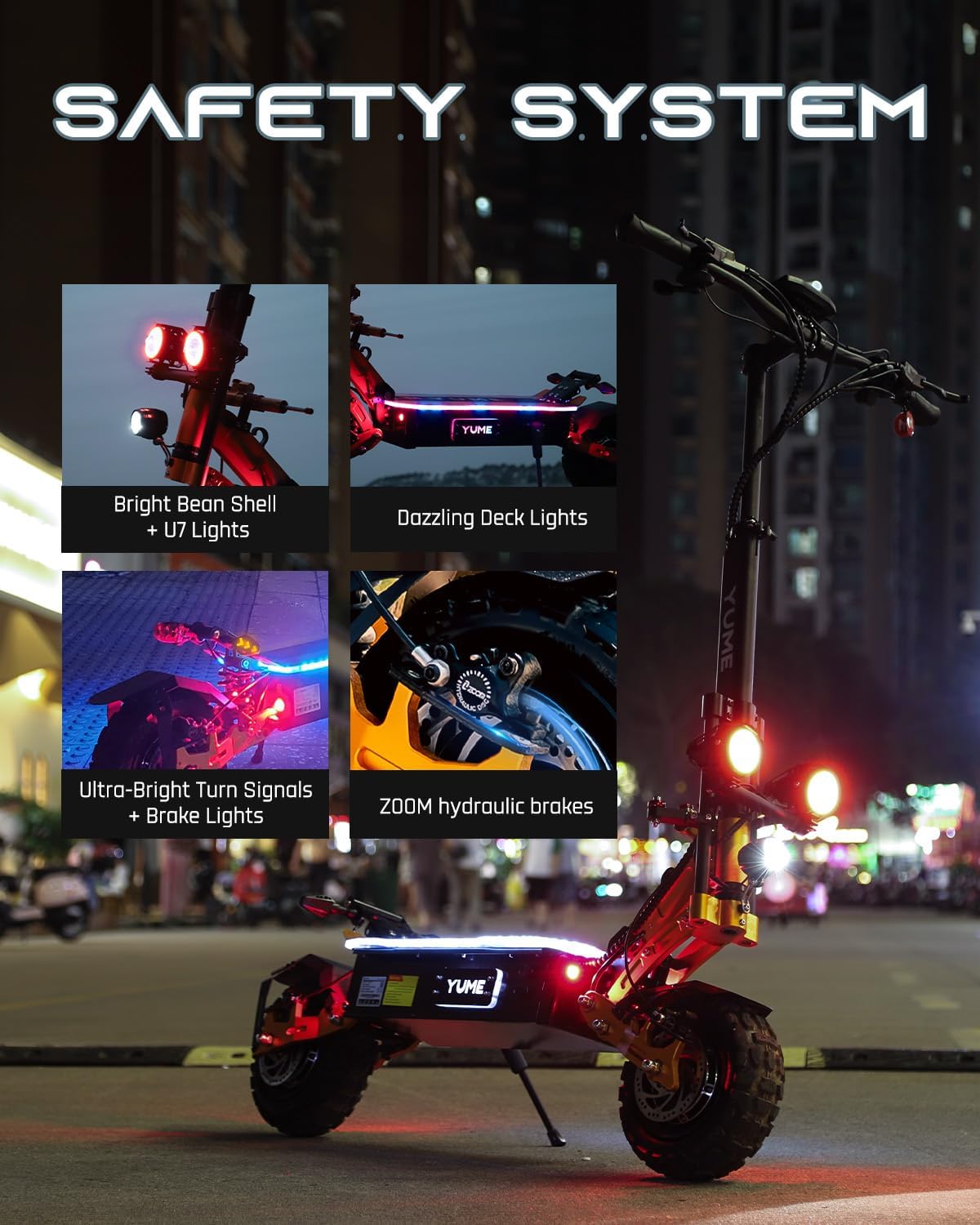 M YUME SCOOTER X11+ 6000W / Hawk 4000W Motor Scooter, 50/43 MPH 56/43 Miles 60V 27AH Electric Scooter for Adults, 11