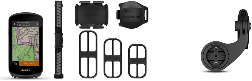 Garmin Edge 1030 Plus, GPS Cycling/Bike Computer and Garmin Edge Mountain Bike Mount, Black