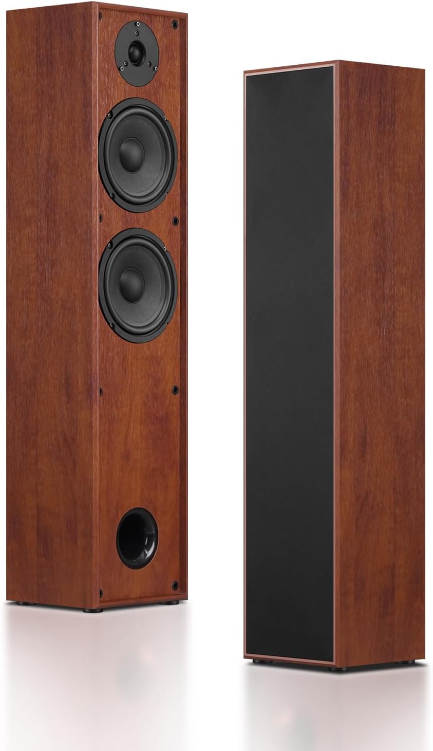 Passive Floorstanding Stereo Speakers, Tower Design with 1