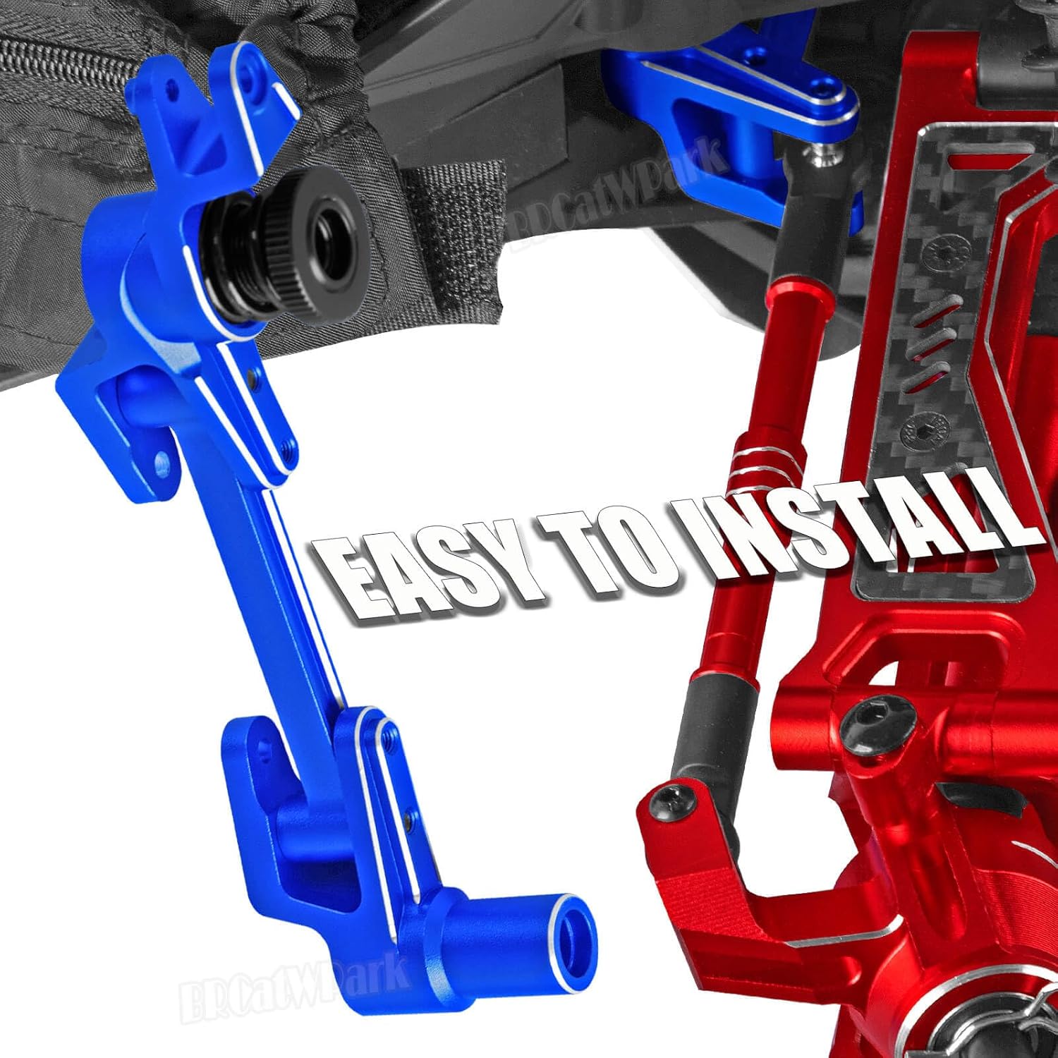 RC Upgrades Part for 1/10 WideMaxx,Model# 89086-4,Suspension Arms,Caster Block,Steering Blocks,Rear Stub Axle Carriers,Drive Shaft Axles,Camber Links,Tie Rod & Servo Horn,Navy Blue