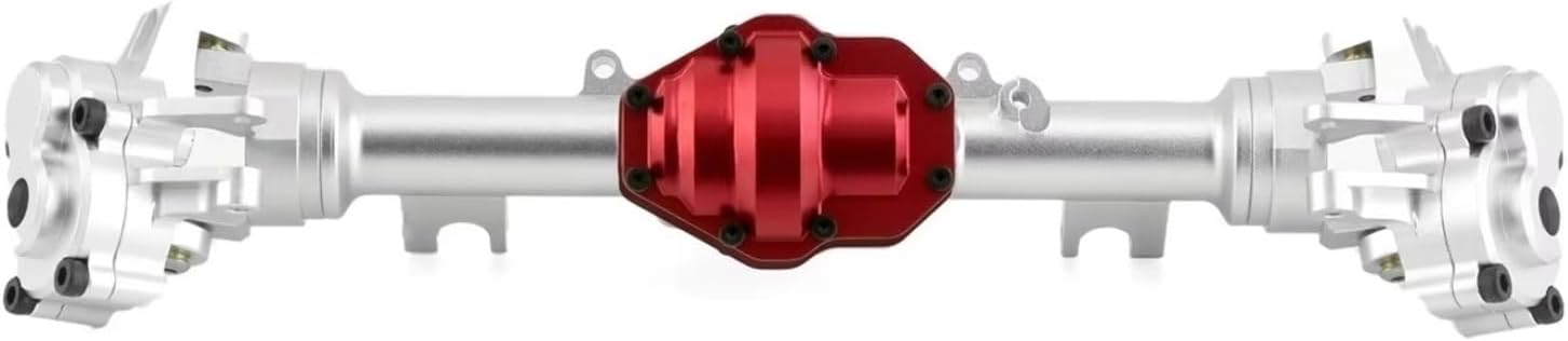 Compatible with Absima for Yucatan YK4082 YK4083 CR1.8 1/8 RC Crawler Car Upgrades Parts Metal Front and Rear Portal Axle RC Front and Rear Axle(1Set)