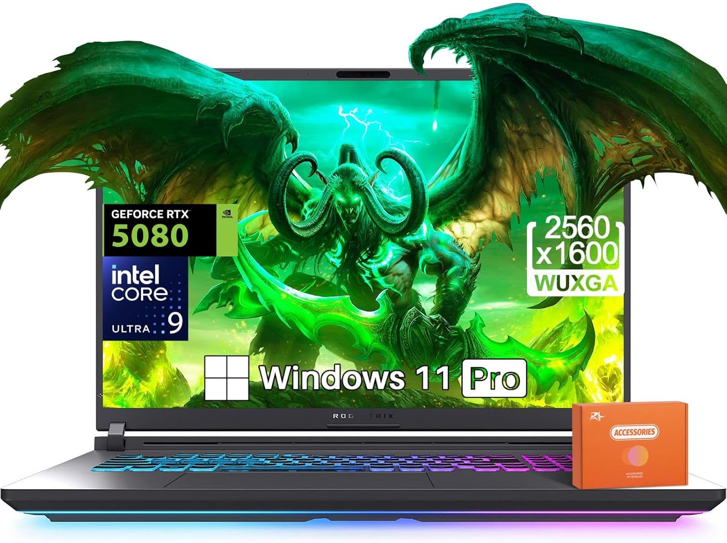 ASUS 2025 ROG Strix G18 Gaming Laptop, NVIDIA RTX 5080 16GB GDDR7, Intel Ultra 9 275HX(Up to 5.4GHz), 18