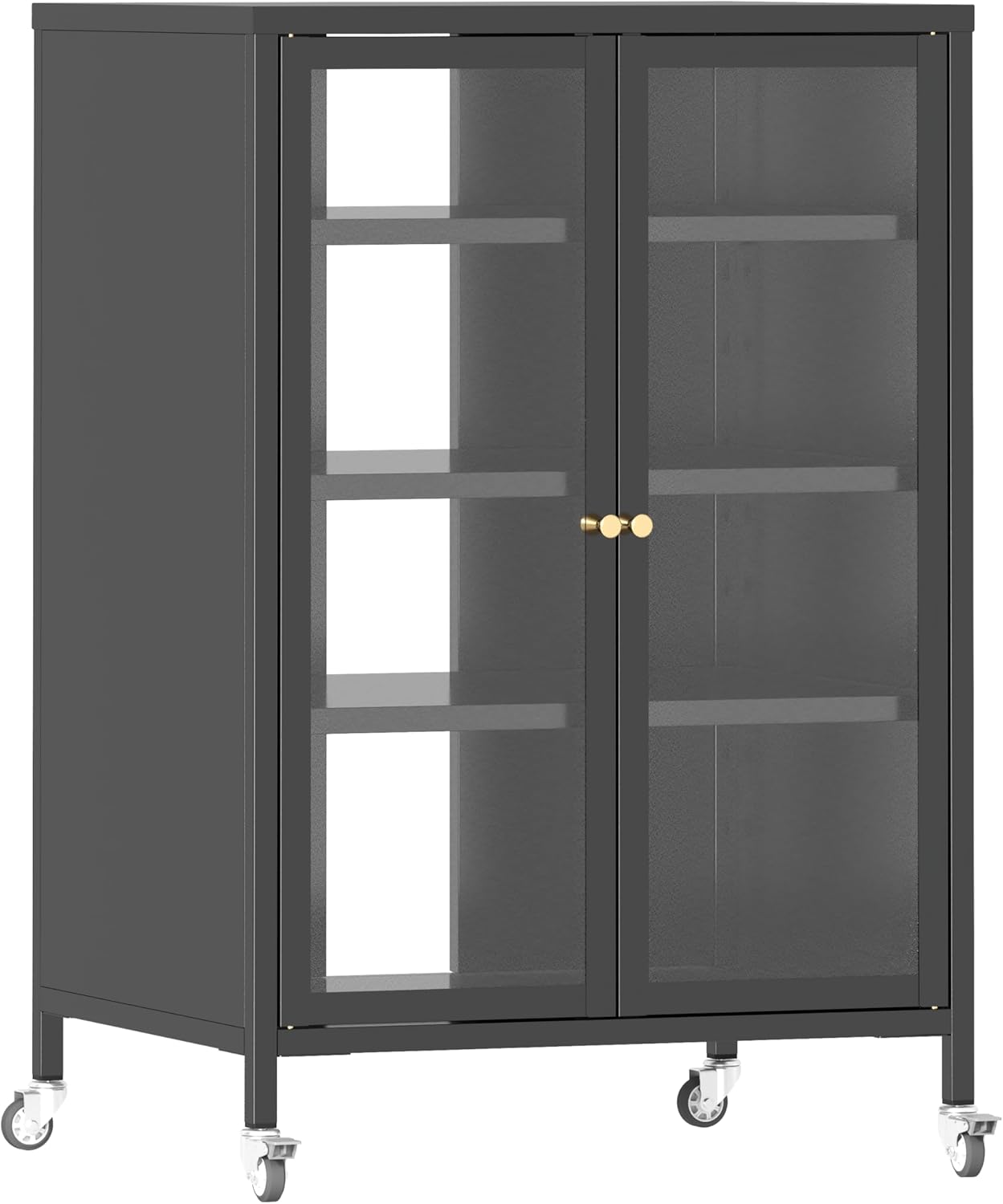 FIVESHOW Media Storage Cabinet with Wheels