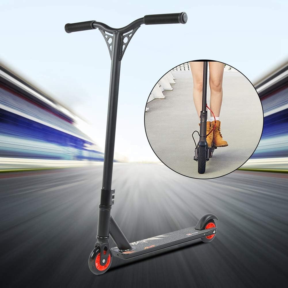 EVTSCAN Outdoor Portable Adults Children 360 Degrees Stunt Scooter Fixed Bar Push Kick Scooters