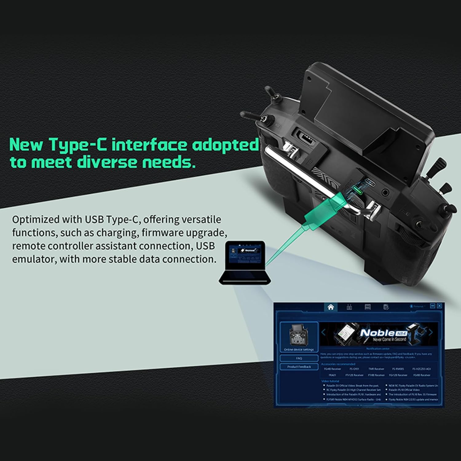 Flysky PL18 Ultra Paladin 18CH Radio Remote Controller Transmitter 3.5-inch IPS Touch Screen Compatible with FTr8B AFHDS 3 Protocol Receiver for Rc Airplane Helicopter Car Boat Robot Glider