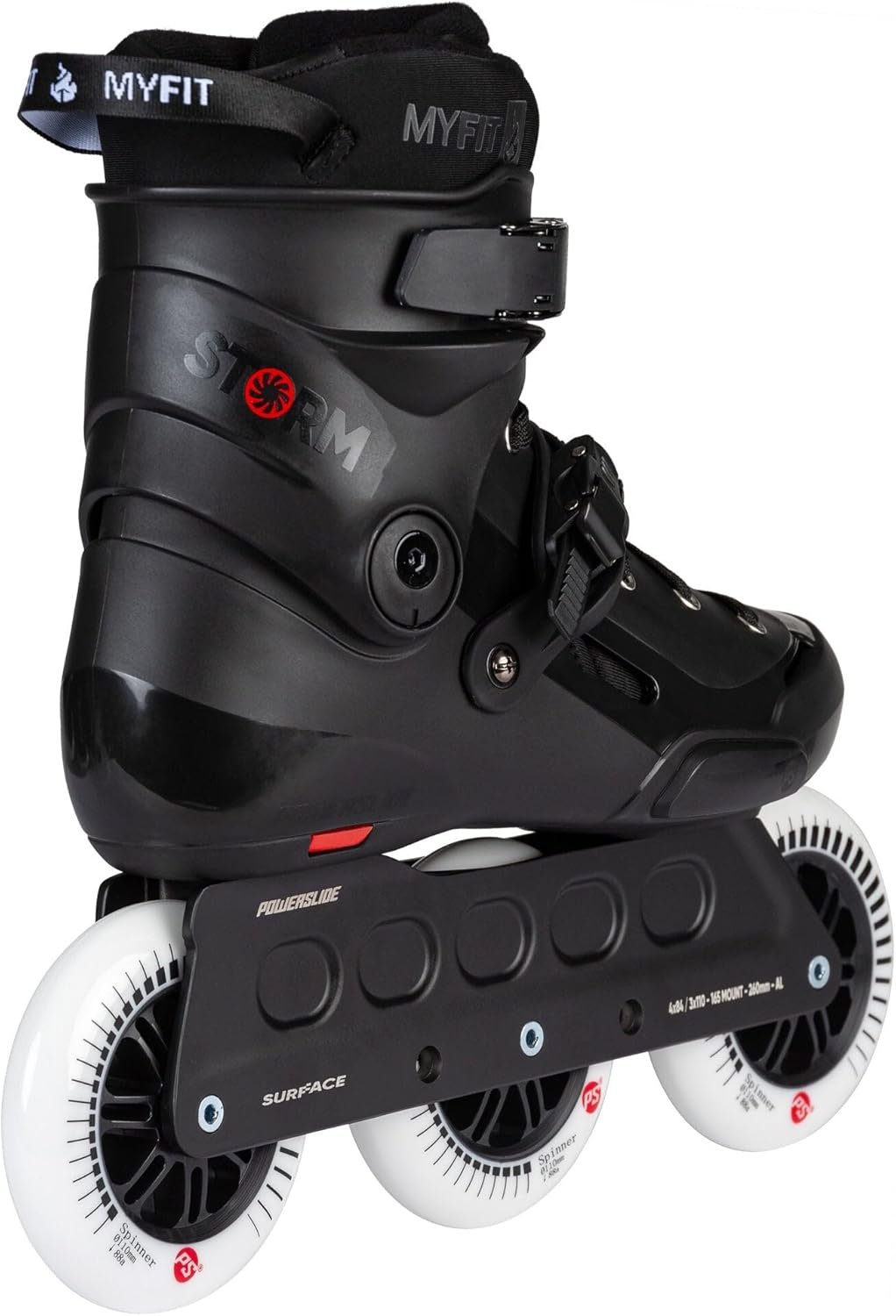 Powerslide PS Storm 110 Skates Black 10.0 - 10.5 (43-44)