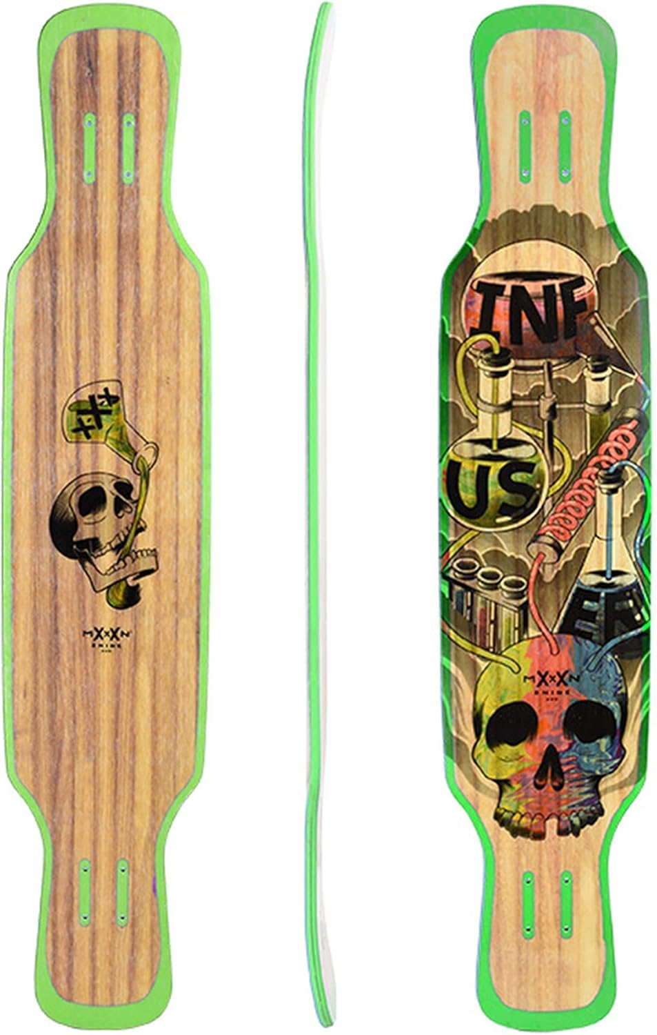Longboard Skateboard, Freestyle Cruiser, Waterproof and Wood Construction, Cruise Skateboard and Longboard Decks, Lightweight Build (Infuser Deck Only)