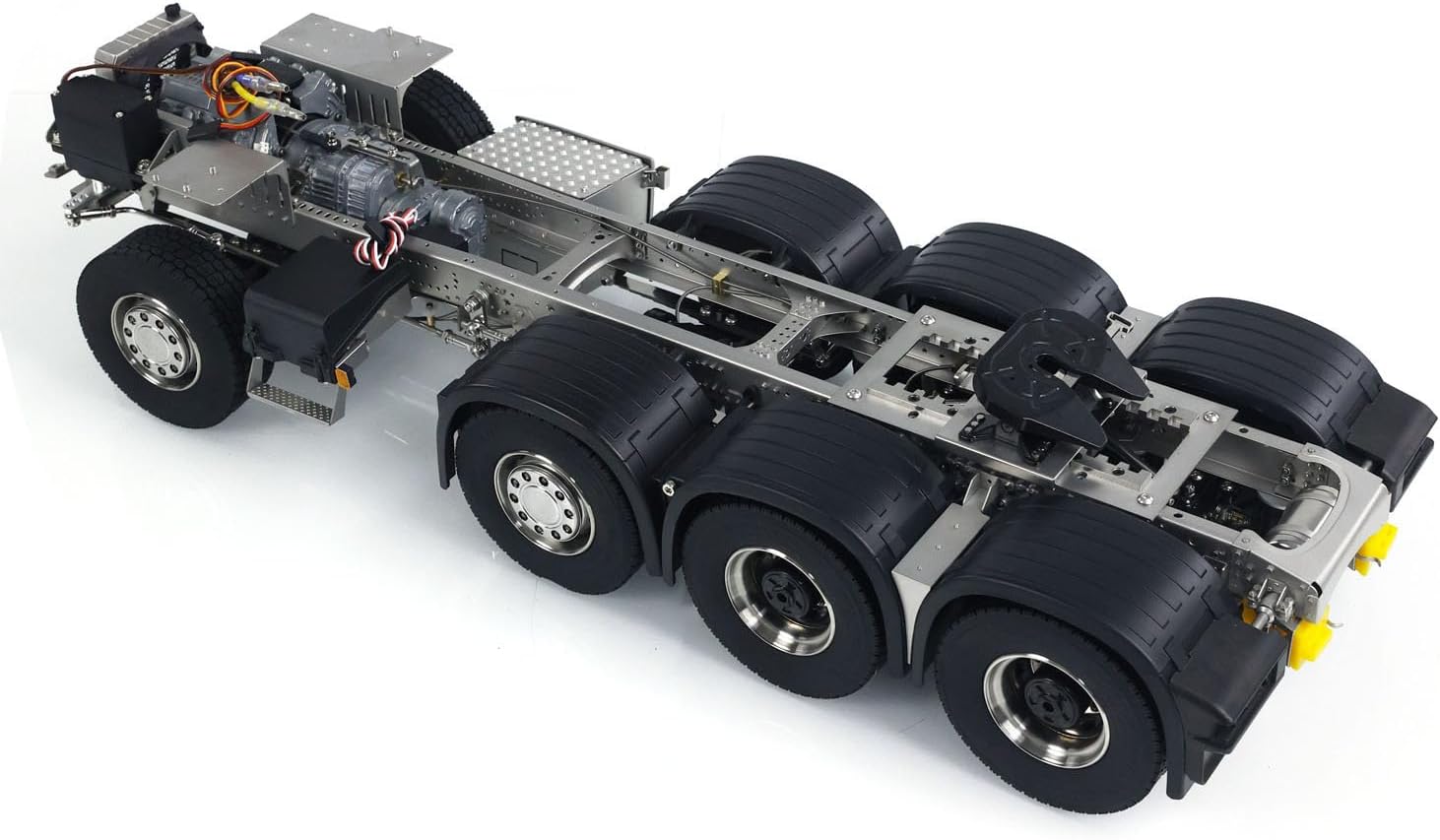 8x8 Metal Chassis for 770S 1/14 RC Tractor Truck DIY Model 3-Speed Transmission Differential Lock Axles Hobby Grade Model Parts