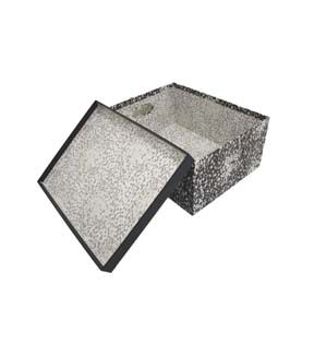 15 Geometric Rectangle Box With Cut Out Handles by Place & Time