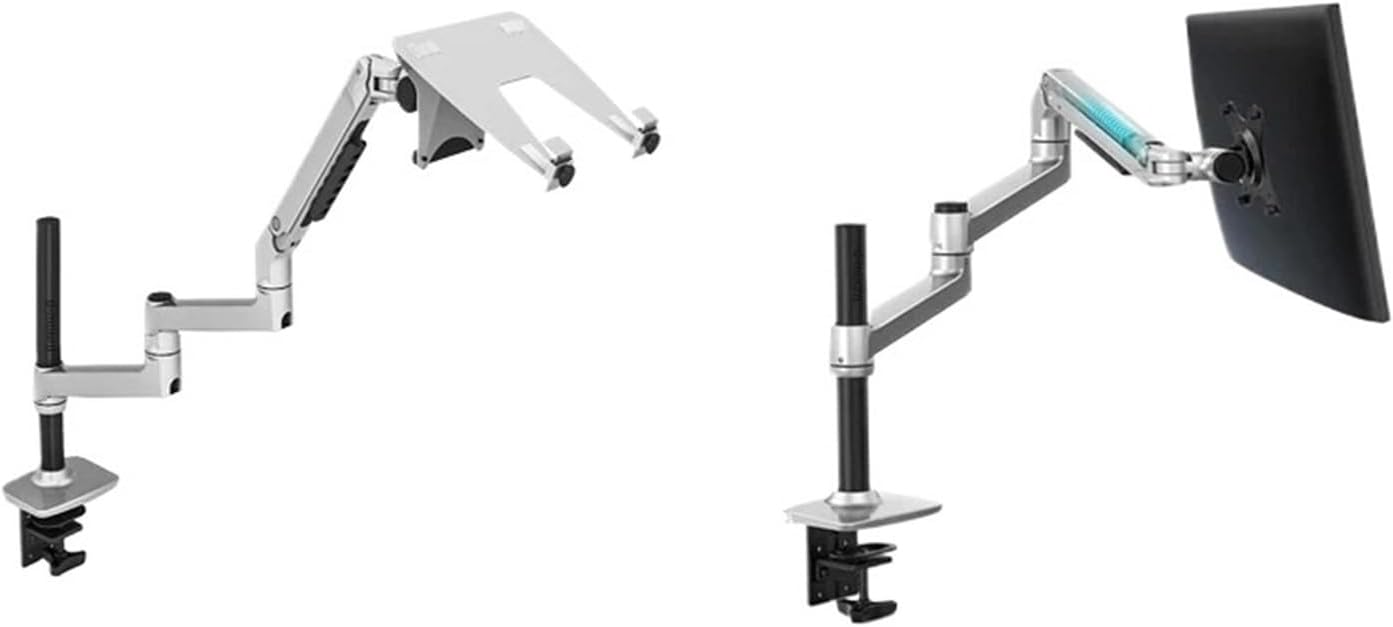 450mm DL-8013LP Full Motion 17 Inch Laptop Desktop Stand Aluminum Alloy 17-38 Inch Monitor Stand Mechanical Spring Long Arm Monitor 3-11kg(450mm black)