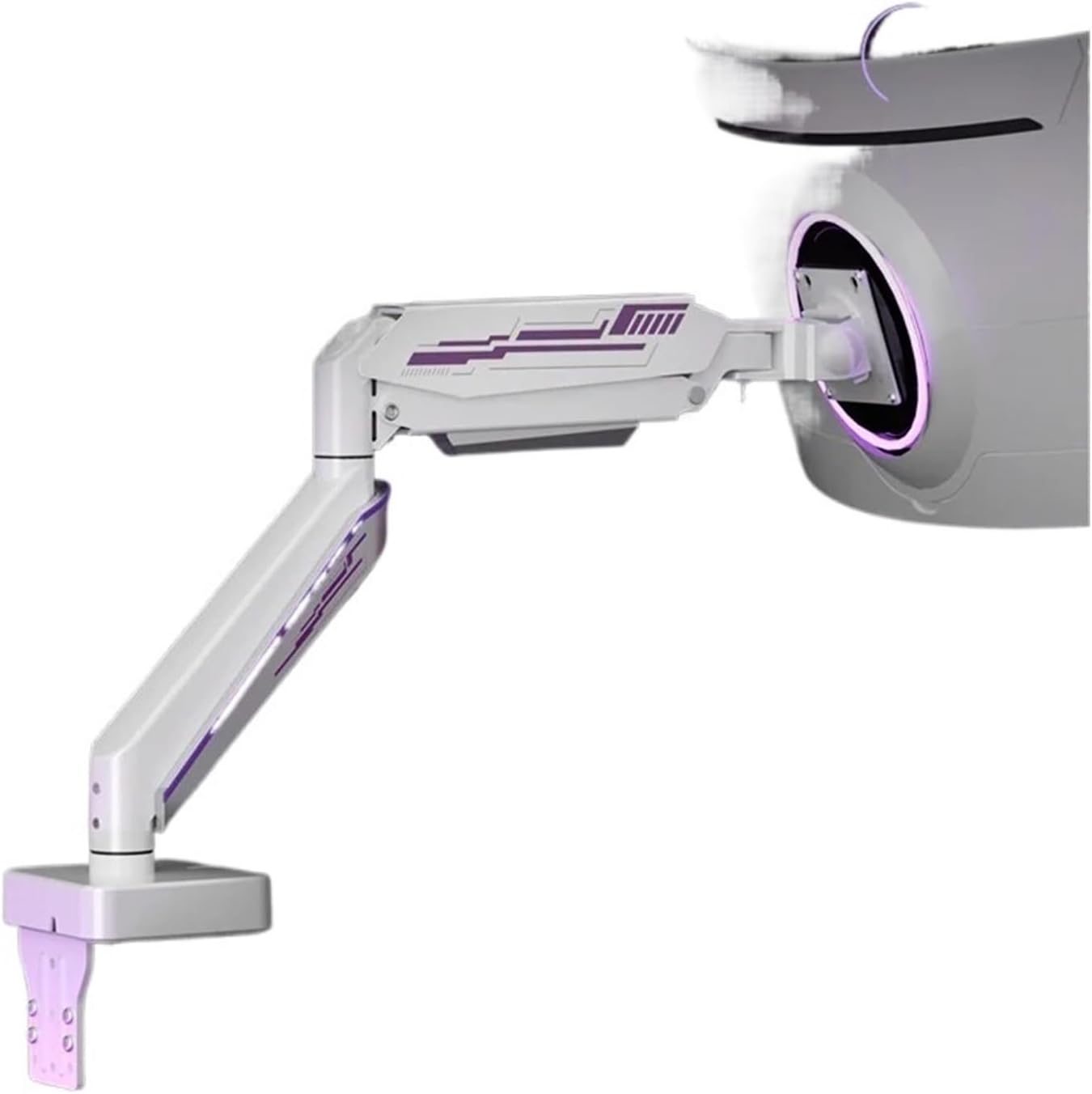 Cool and stylish gaming monitor arm 13-49 inch curved screen desktop monitor stand 2-20KG ultra-wide monitor stand(E9W)