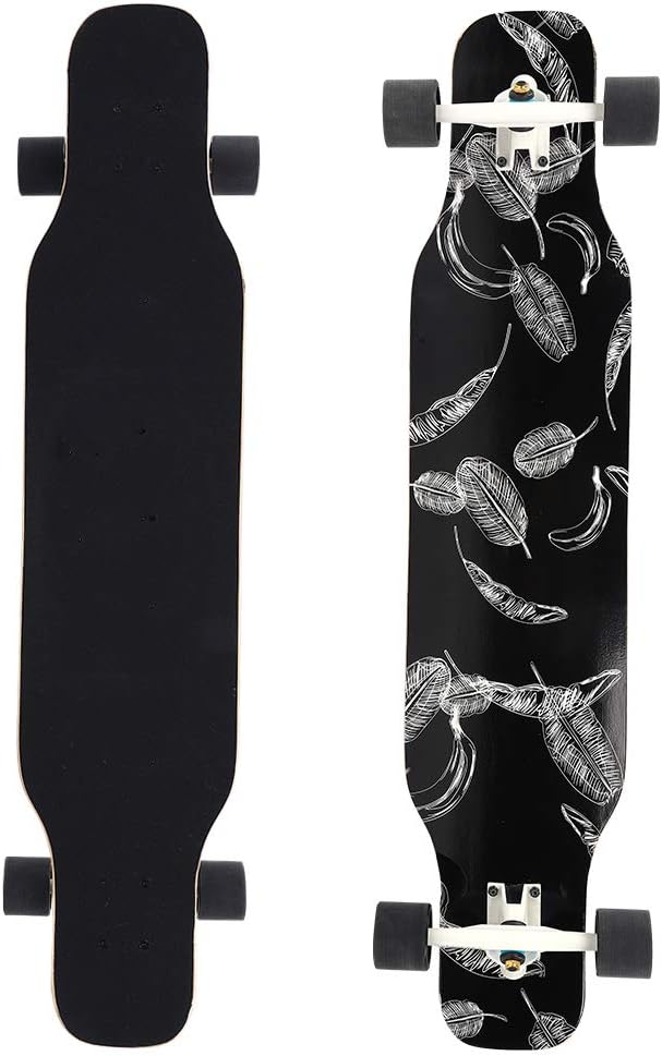 Maple Wooden Professional Longboard Anti Skid Deck Four Wheel Sports Skateboard for Teenager Beginner