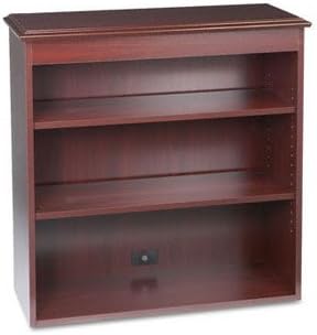 Hon 94000 Series Bookcase Hutch - 35.8 X 14.3 X 37 - 2 X Shelf[ves] - Legal, Letter - Abrasion Resistant, Stain Resistant, Leveling Glide - Mahogany