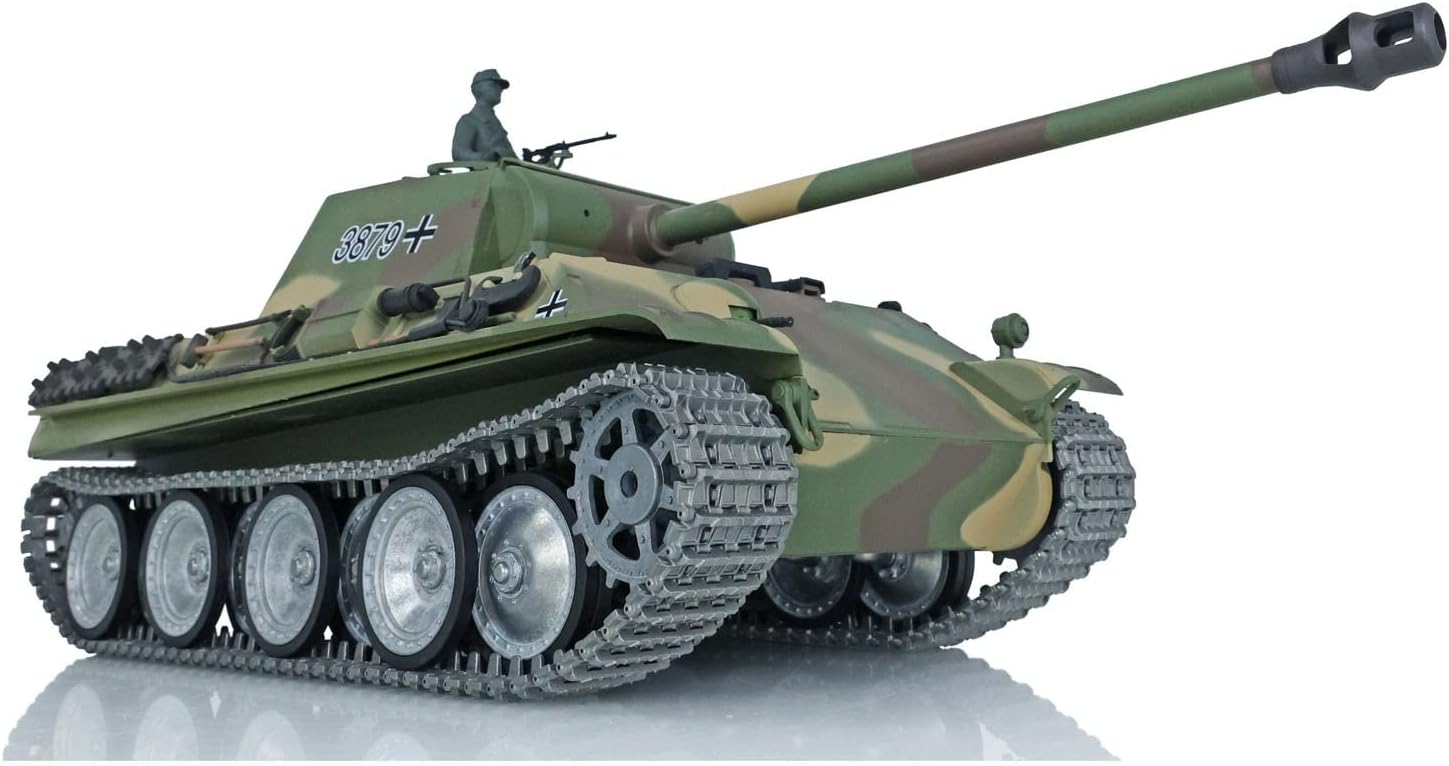 Toucan RC Hobby Pro Ver Henglong 1/16 Rc Tank Tk 7.0 Panther G Bb Airsoft 3879 Model Metal Tracks Wheels Motor Ir Combat