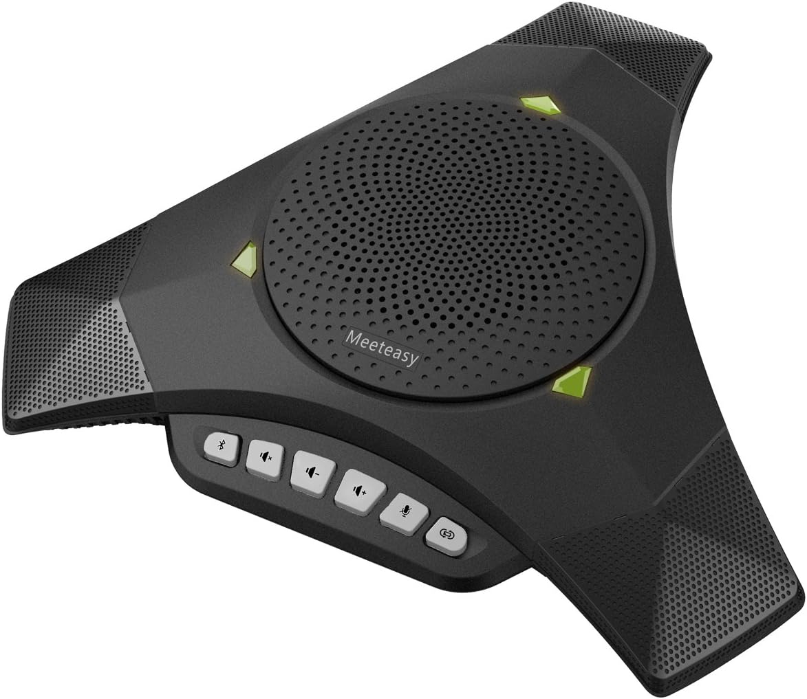 MVOICE 8000-B Plus Bluetooth USB Speakerphone for Conference Call via PC VoIP Softphone and Mobile Phone with Noise Cancellation and Echo Cancellation