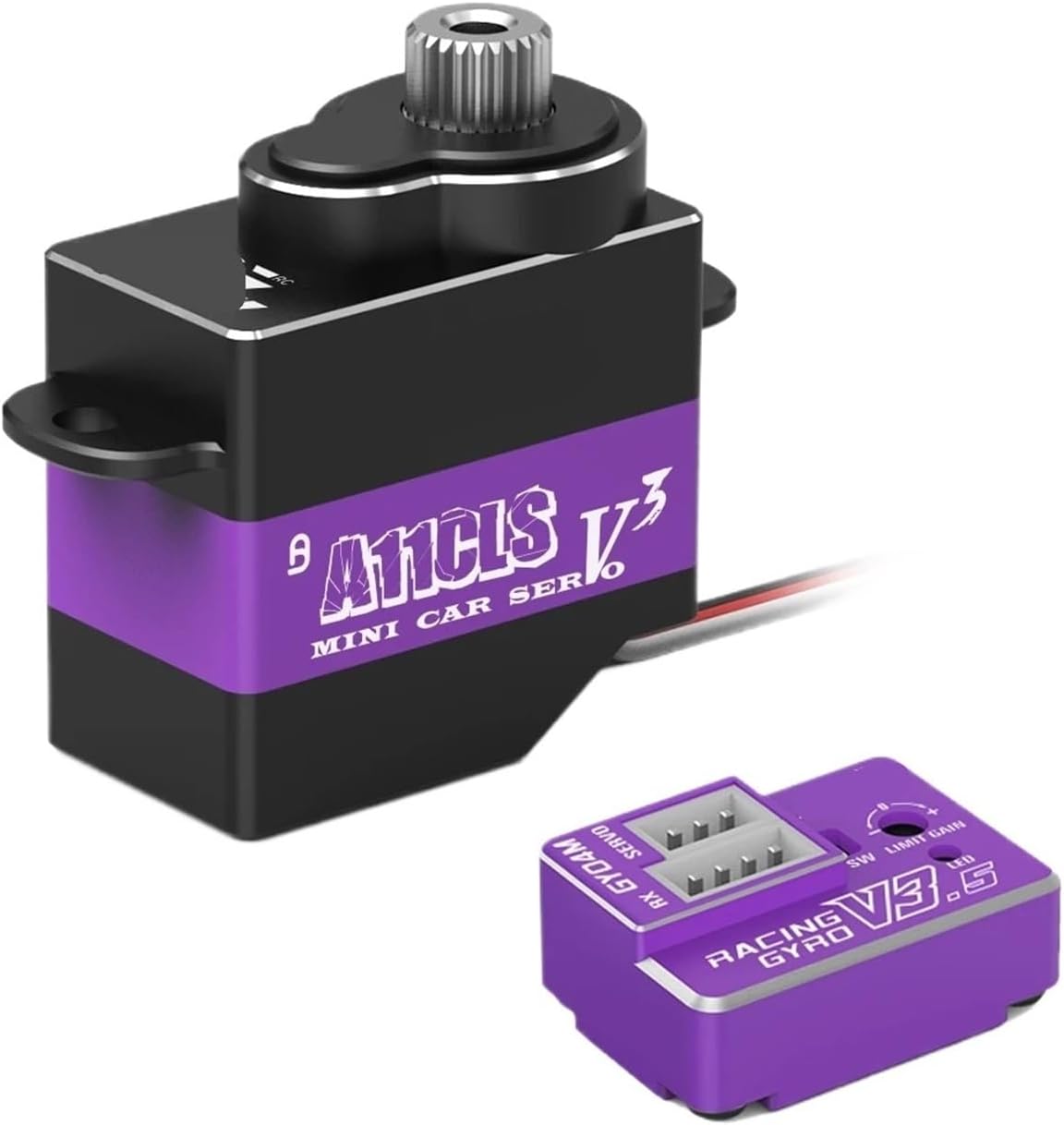 A11CLS V3 Racing Drift Kit Gyro Programmable Servo Overdrive 1.4KG Servo for 1/28 1/24 1/18 RC(JST with Gyro)