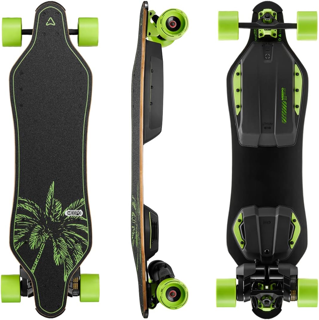 MEEPO Campus V3 Series/Envy Electric Skateboard with Remote, Top Speed Up to 29 Mph, 4 Speed Smooth Braking, Easy Carry Handle Design, Suitable for Adults & Teens