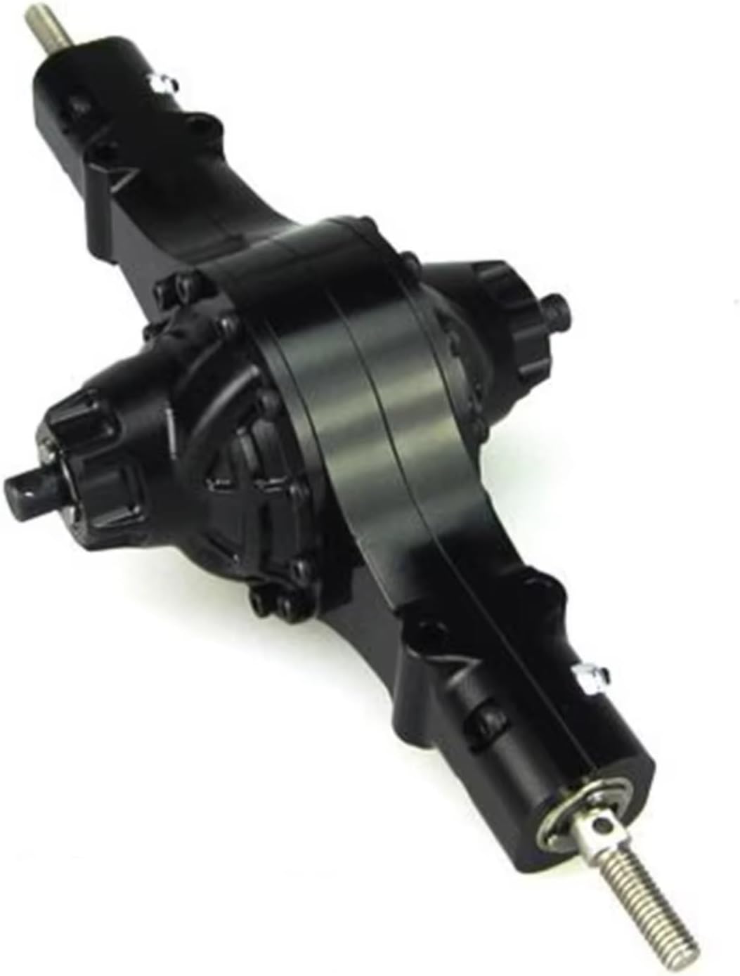 Rc Front Rear Axle for Tamiya 1/14 RC Car Truck Model Axle Upgrade Modification Q-9024 Differential Metal Rear Through Bridge Suitable