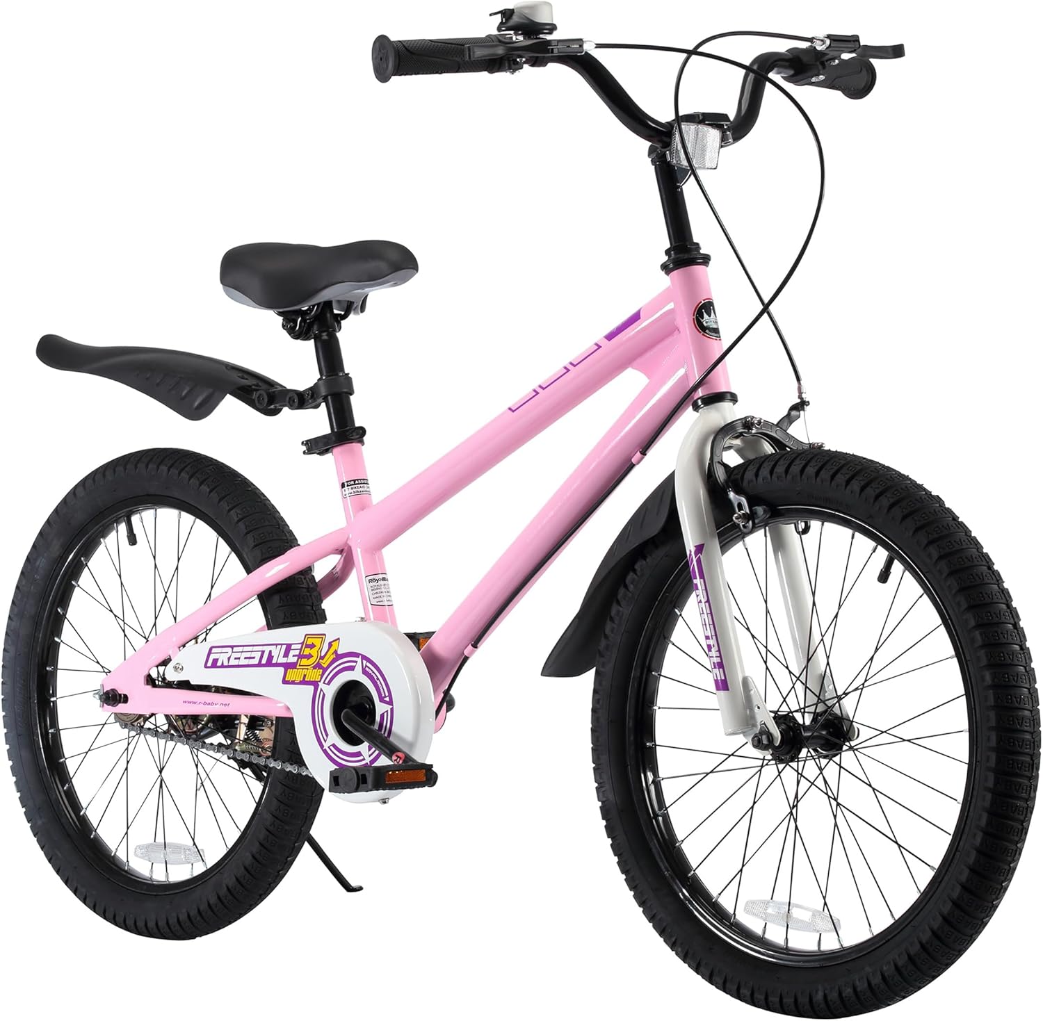 Royalbaby Freestyle Kids Bike 20 Inch Wheel Bicycle Teens BMX with Dual Hand Brakes & Freestyle 7 Kids Bike Toddlers 16 Inch Wheel Dual Handbrakes Bicycle Beginners Boys Girls