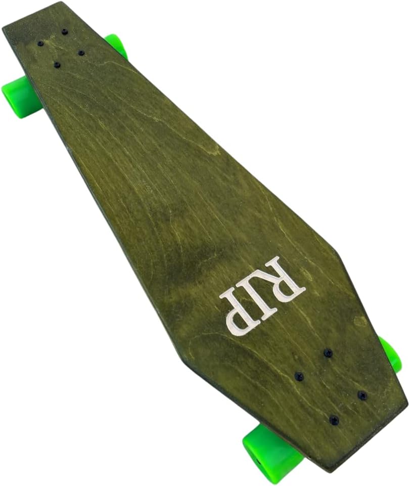 Coffin Death Tarot Green Skateboard | Longboard | 30x9 | Coffin Croozer