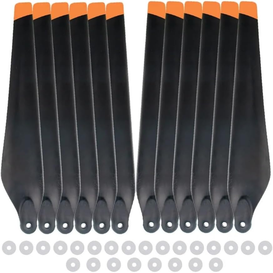 TS-3390F Reinforced Carbon Plastics Mix 33-Inch Folding Propellers (CW/CCW Set) for T10 / T16 T20 Systems, Industrial Drone Rotor Components(6pcs CW and 6pcs CCW)
