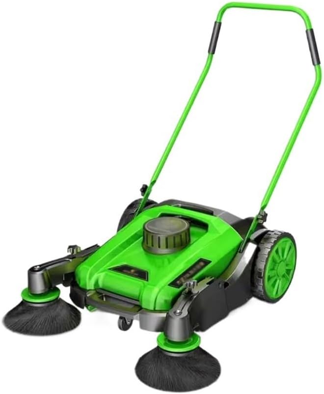 WANGHAI2024M Outdoor Hand Push Sweeper Industrial Sweeping Machine, Factory Workshop, Manual Cleaning, Outdoor Road, Warehouse, Factory Floor 70L Sweeping Machine