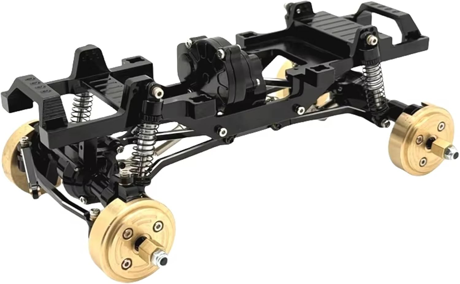 RC Car Replacement For FMS XQ For FCX24 1/24 Metal Upgrade Dual Speed Gearbox Full Frame Remote Control Car Accessories(Black)