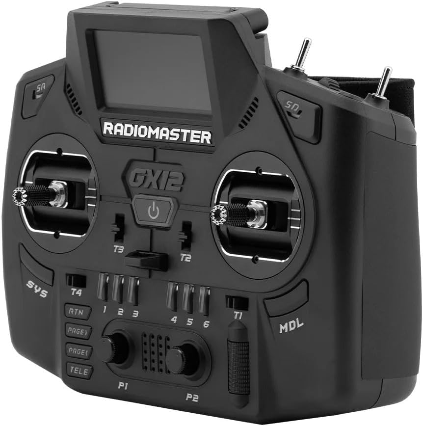RadioMaster GX12 RC Transmitter - CNC Hall Gimbal, Dual Band Antenna, ExpressLRS & Gemini XROSSBAND - 3D Configurable for Drone & RC Control Model 2