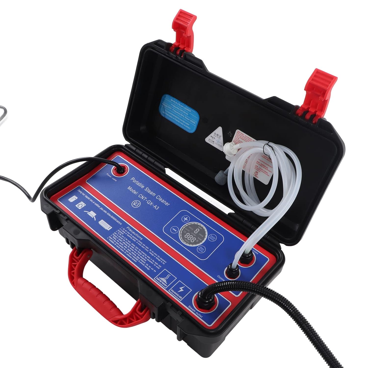 High Temperature Cleaning Machine, High Pressure Steam Cleaner 4ft Water Inlet Hose for Kitchens (1700W US Plug 110V)