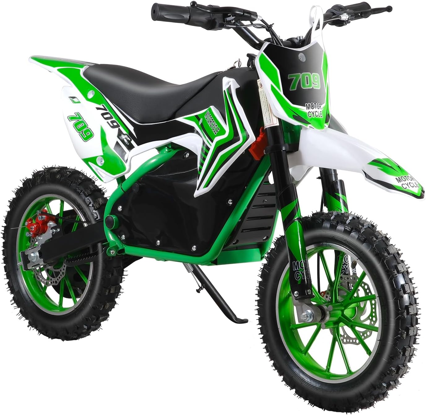 Kids Dirt Bike Electric Motorcycle for Teens, Off-Road Mini Motocross Bike tire Shock Absorber, Electric Pocket Motorbike with Mechanical Disc Brakes, Outdoor Vehicle 10 Inch Tires