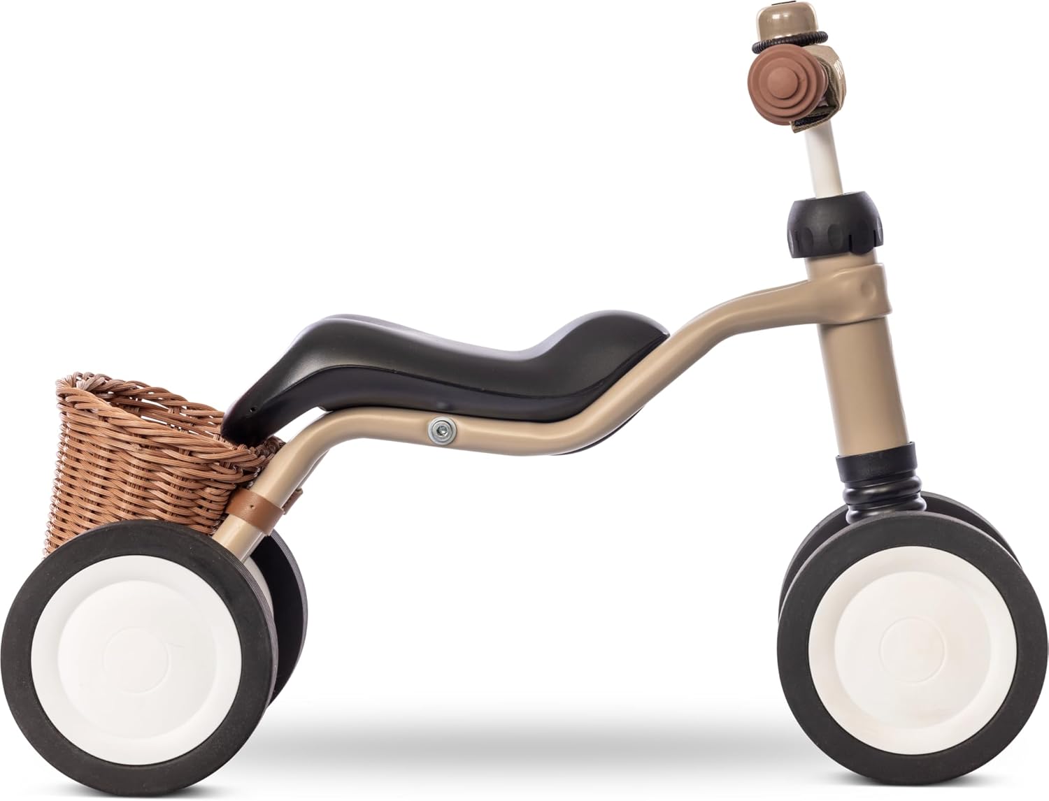 Puky WUTSCH Bundle | Safe Balance Bike for Toddlers from 1.5 Years | Ride-On Vehicle with Basket | Swing Axle Prevents Tilting | With Safety Handlebar Grips | Quiet Float Wheels | Dusty Sand