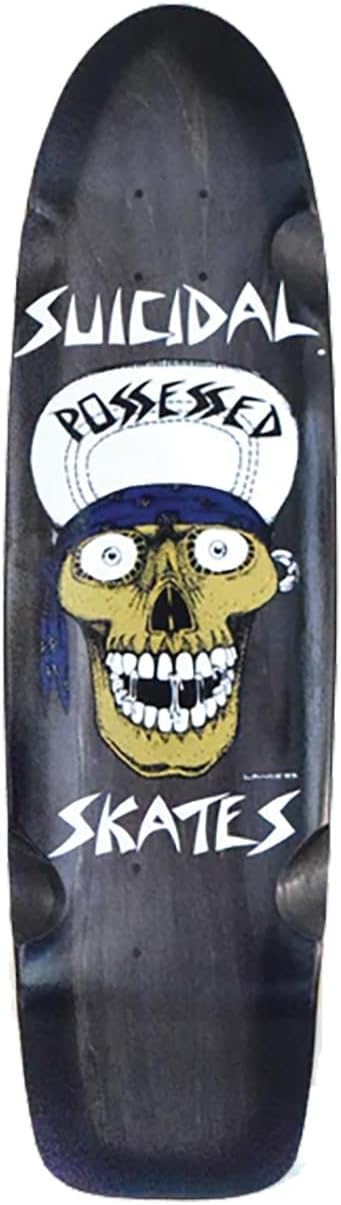 Su​icidal Punk Skull Rider Deck 8.3x30.5 Blue/Black Fade - Assembled AS Complete Skateboard
