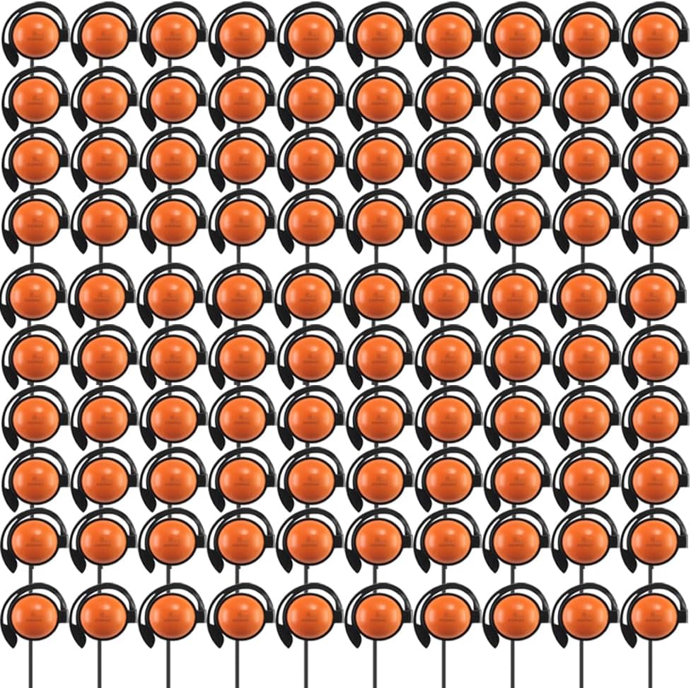 EXMAX SE-55 Foamless Wired Single Headphone 3.5mm Ear-Hook Headphone Big Large Speaker Style for EXD-101 EX-200N ELGT-470 Wireless Tour Guide Receiver Podcast Laptop (Right-Side Earphone, 100 Pack)