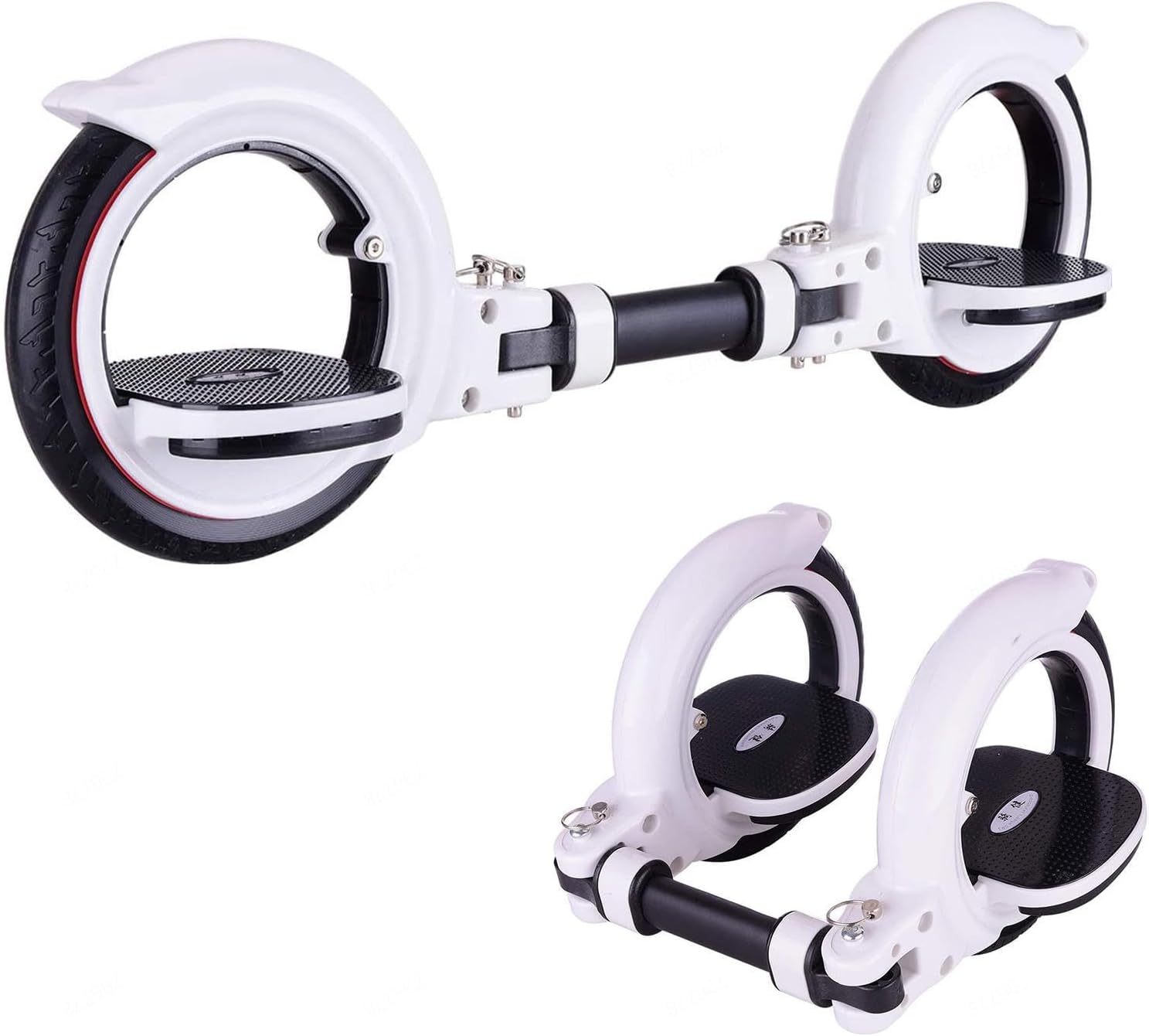 2 Two Wheels Skate Board, Adult Drift Board Vitality Car Two-Wheeled Skateboard, Skate Cycle Two Wheels Skateboard, Easy to Carry Foldable Skateboard Great for Kids