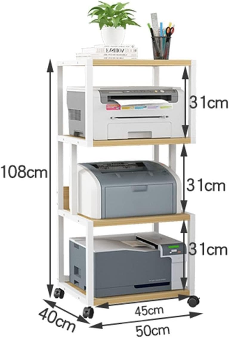 YLQFGUVWK 4-Tier AV Media Cabinet Stand Component Cabinet