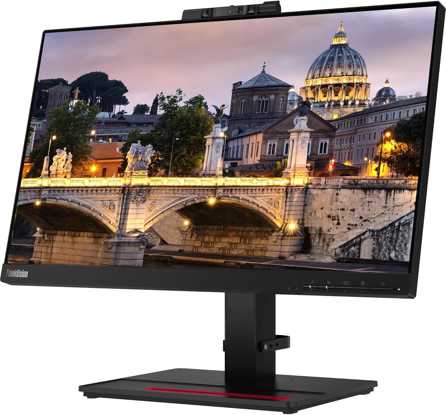 Lenovo ThinkVision T22v 22-inch 2-Pack T22i Bundle with HDMI, DisplayPort, Webcam, Speaker, Microphone, Dual Monitor Stand, ThinkPad USB-C Dock, MK270 Wireless Keyboard and Mouse, and Wrist Pad