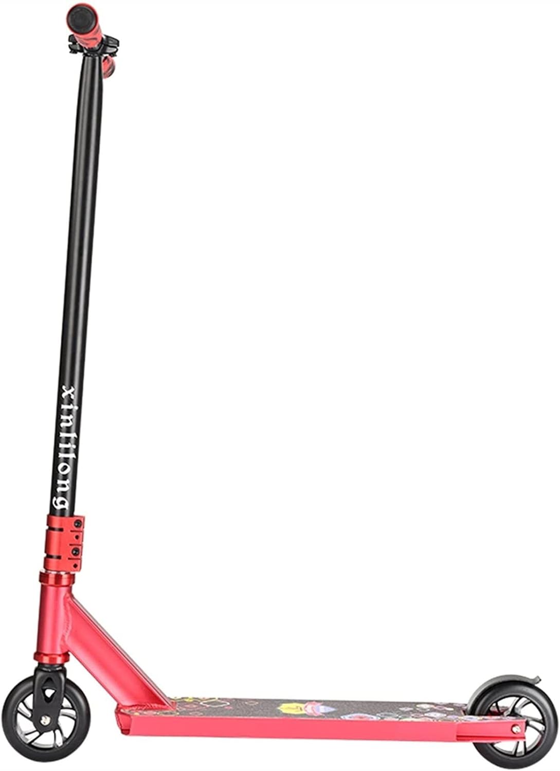 Adult Street Car Two-Wheeled Professional Extreme Scooter Competitive Stunt Car Combination Lever Scooter (Color : Red) (Blue)