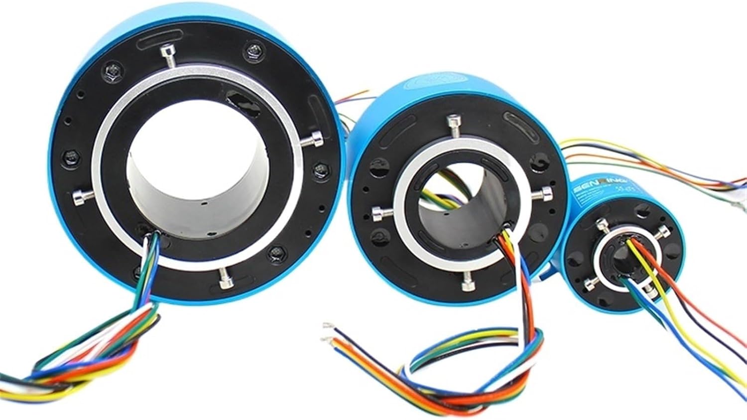 1PCS Stock 6/12 Wires Through bore Slip Ring Centre ID 25.4mm,38.1mm, 40mm,50mm,60mm Current 10A(60X130mm 12wires10A)