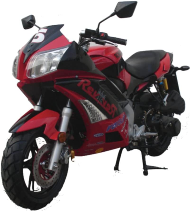 SMARTDEALSNOW Upgraded 150cc Scooter Vitacci ROMA150 Sports Bike Automatic CVT 150cc Street Scooter Bike 150cc Motorcycle Roketa Hornet 150 (Black)