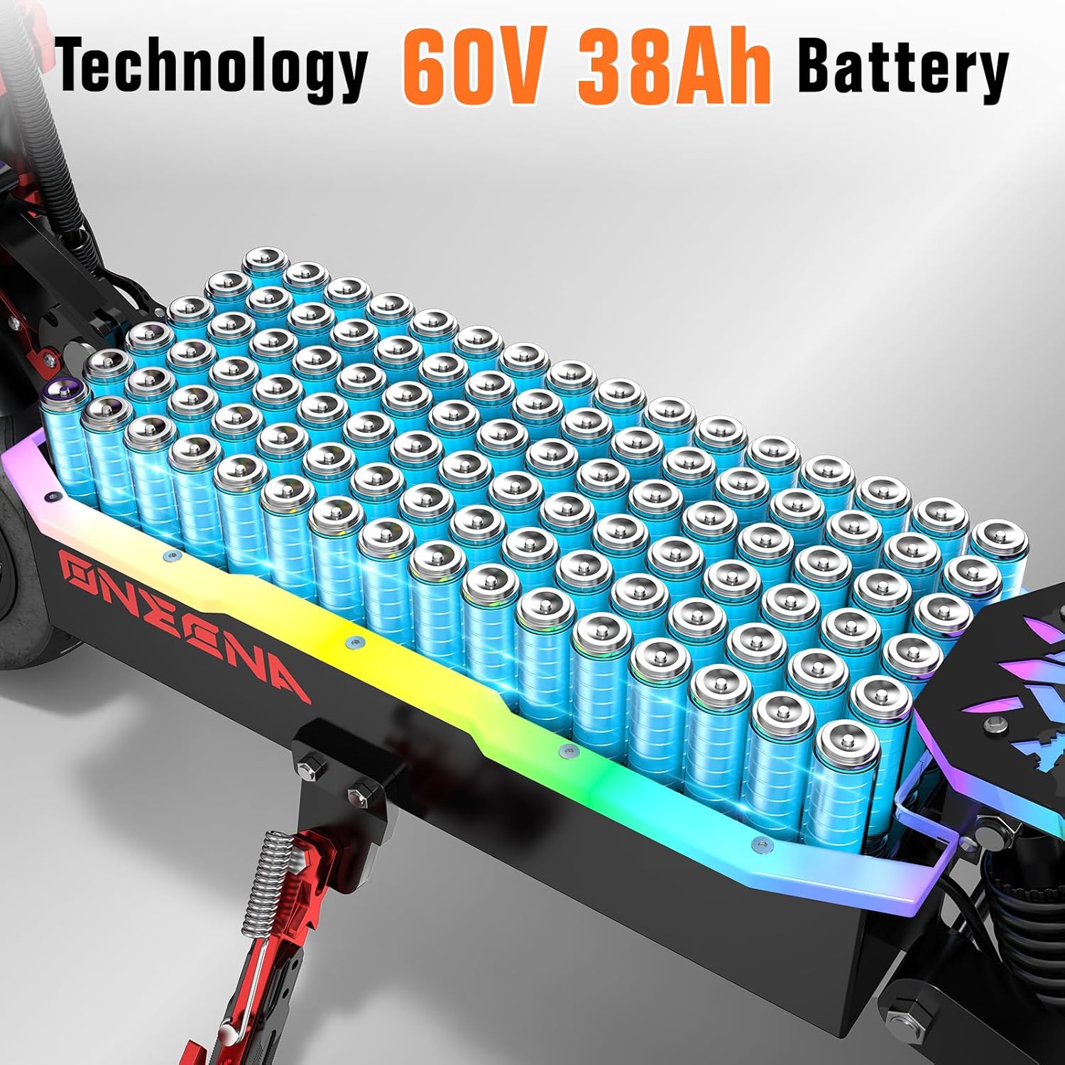 Electric Scooter Adults - 7000W Dual Motor Fast Electric Scooter, 38Ah Battery 70 Miles Long Range, 55MPH High-Speed Foldable Off-Road Commuter Scooter with Seat, LED Atmosphere Lights