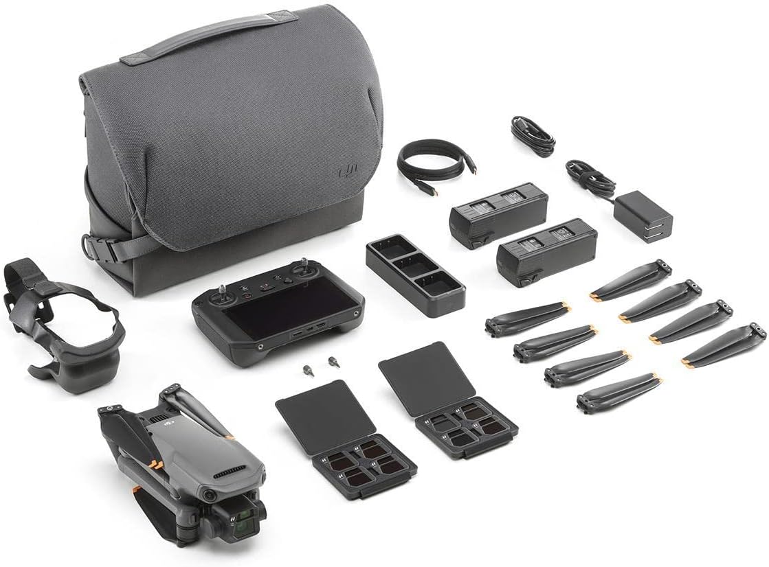 DJI Mavic 3 Cine Premium Combo, Drone with 4/3 CMOS Hasselblad Camera, 5.1K Video, Omnidirectional Obstacle Sensing, 46 Mins Flight, 15km Video Transmission, with DJI RC Pro, Two Extra Batteries