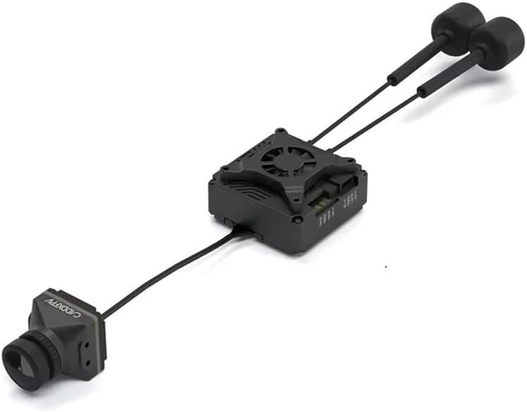 HD KIT 2W VTX Dual Antennas with Pro 1080P FOV160° Long Range Fit for FPV Racing Drone Accessories(GT VTX)