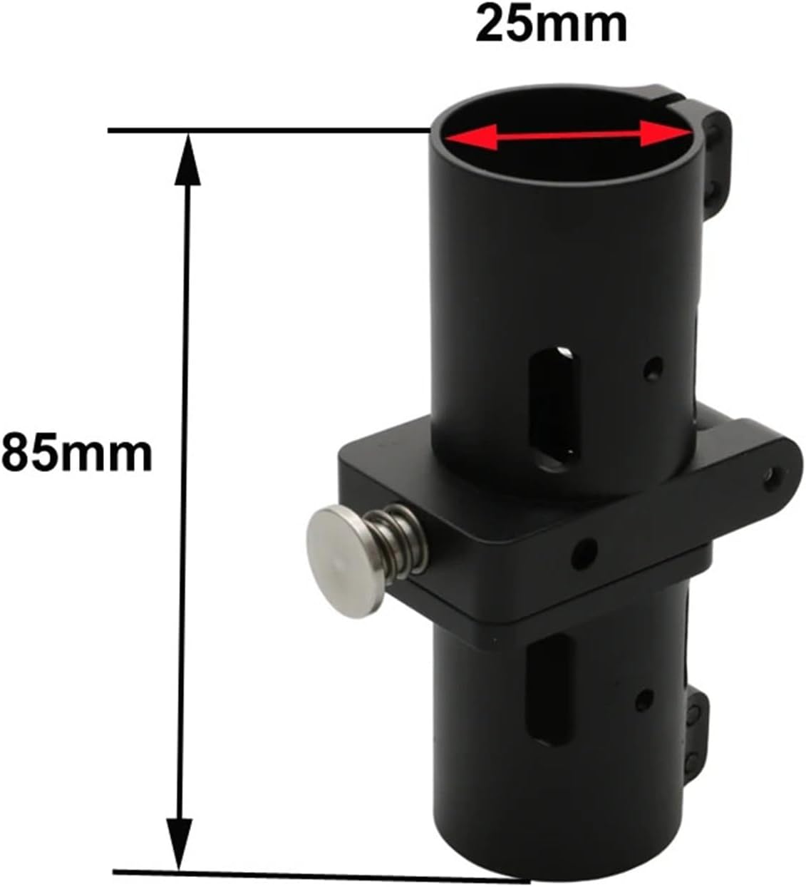 4PCS 25mm/30mm Folding Arm Carbon Pipe Foldable Connector Joint Tube Clamp for RC Drone Multi-Rotor(25mm)