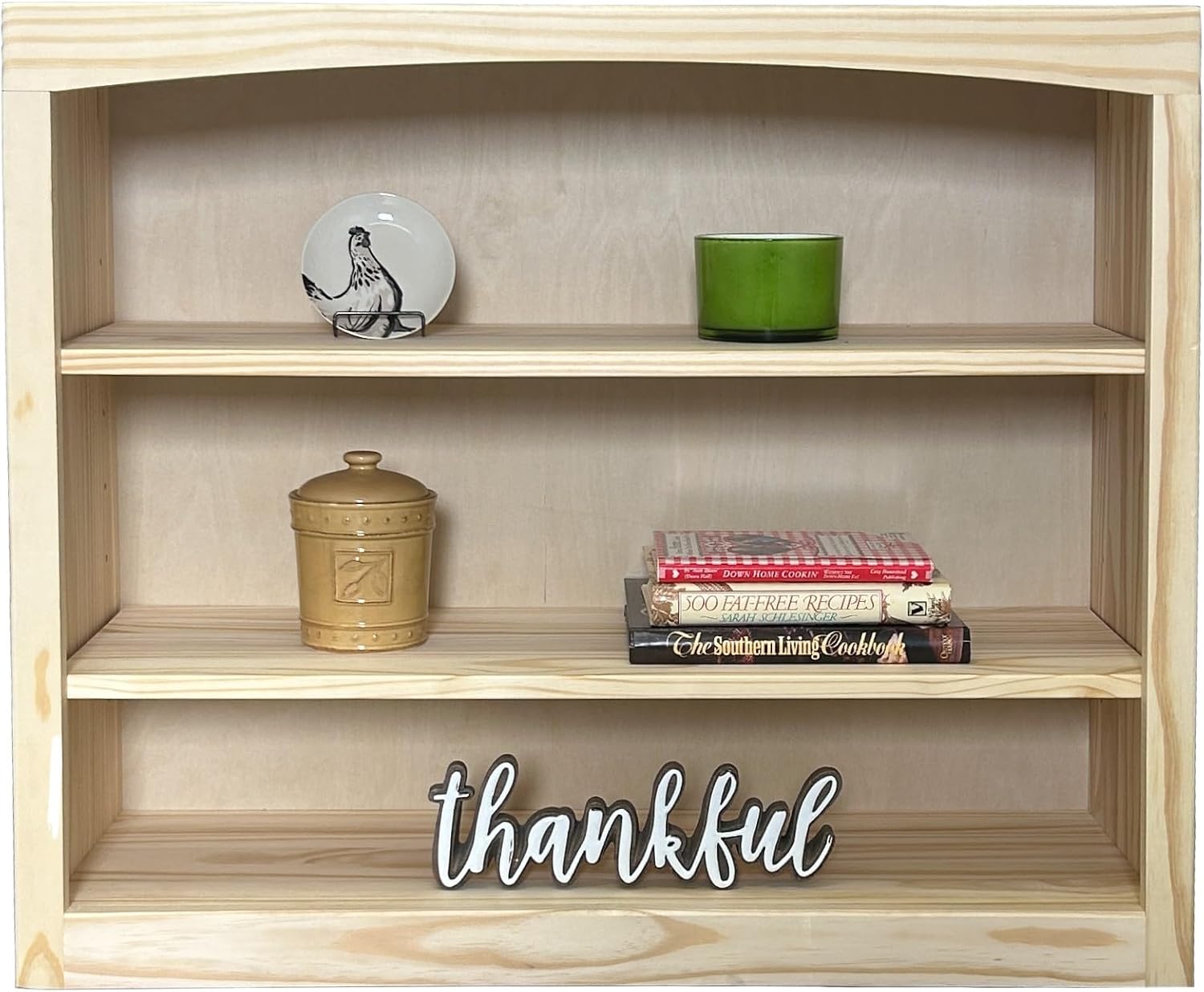 Arch+Haven Unfinished Pine Bookcase - Made in America