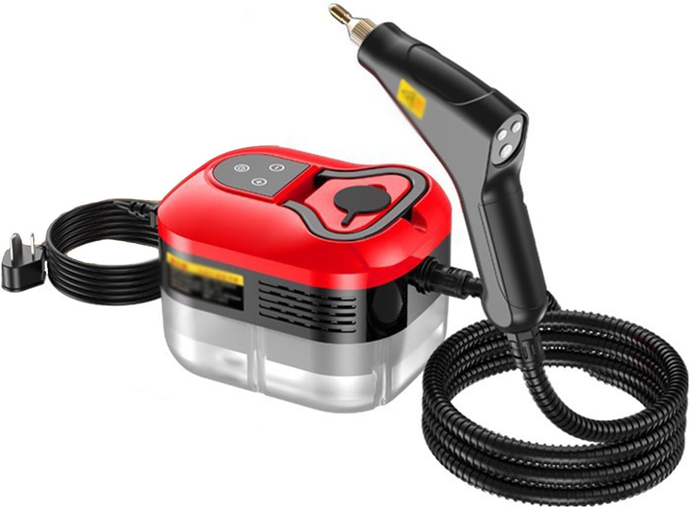 Handheld Steam Cleaner, 1500W High Pressure Steamer With 3 Brush Heads, 15s Heat-Up, 6-Level Temp, 1.2 L Water Tank, Portable Steam Cleaning Machine for Car Kitchen Bathroom(Style3)