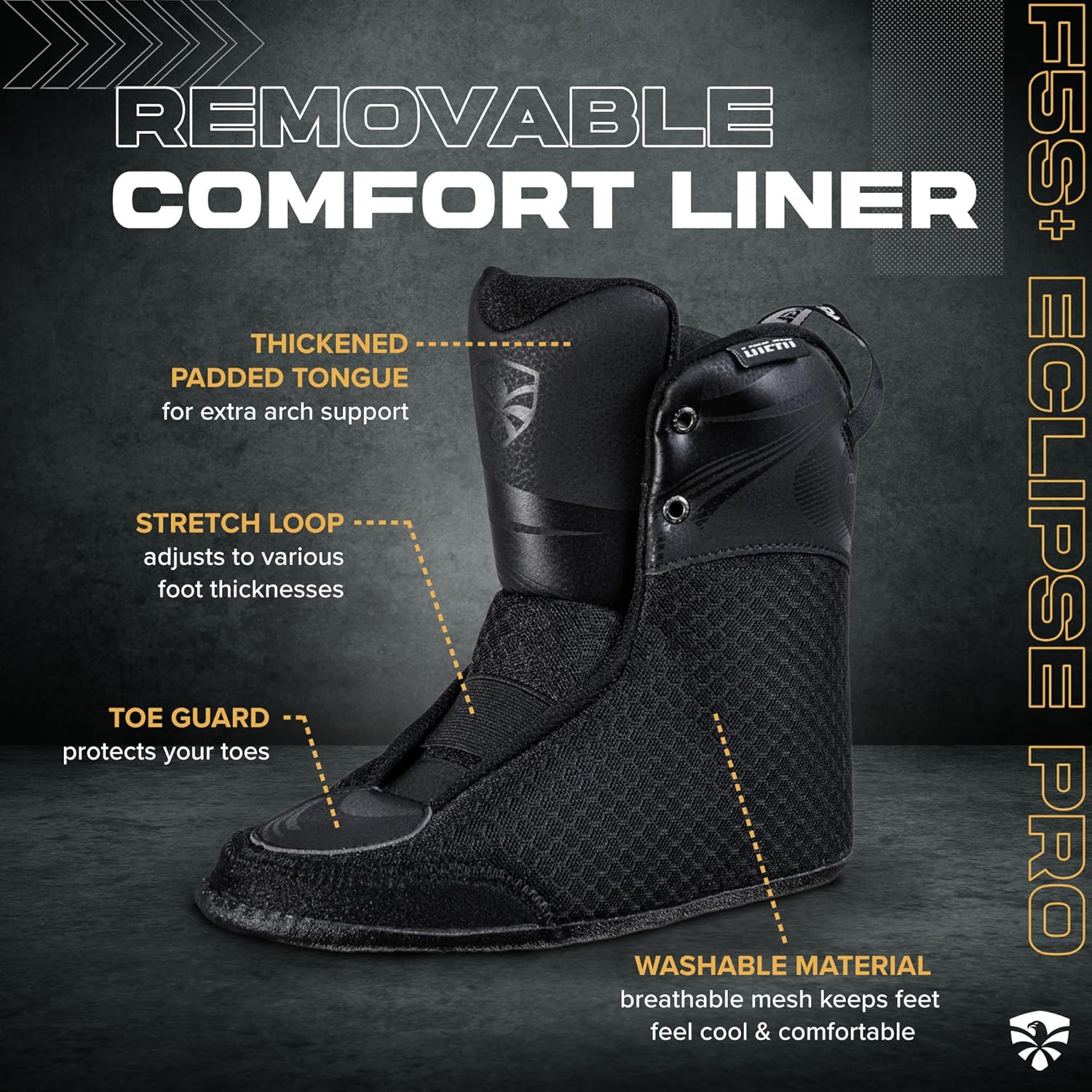 Flying Eagle FS5+ Eclipse Pro Adult Inline Skates - Outdoor Urban Inline Roller Skates Adults, Freeskates, Outdoor Skate Roller Adult, Slalom Skate, Skating Shoes