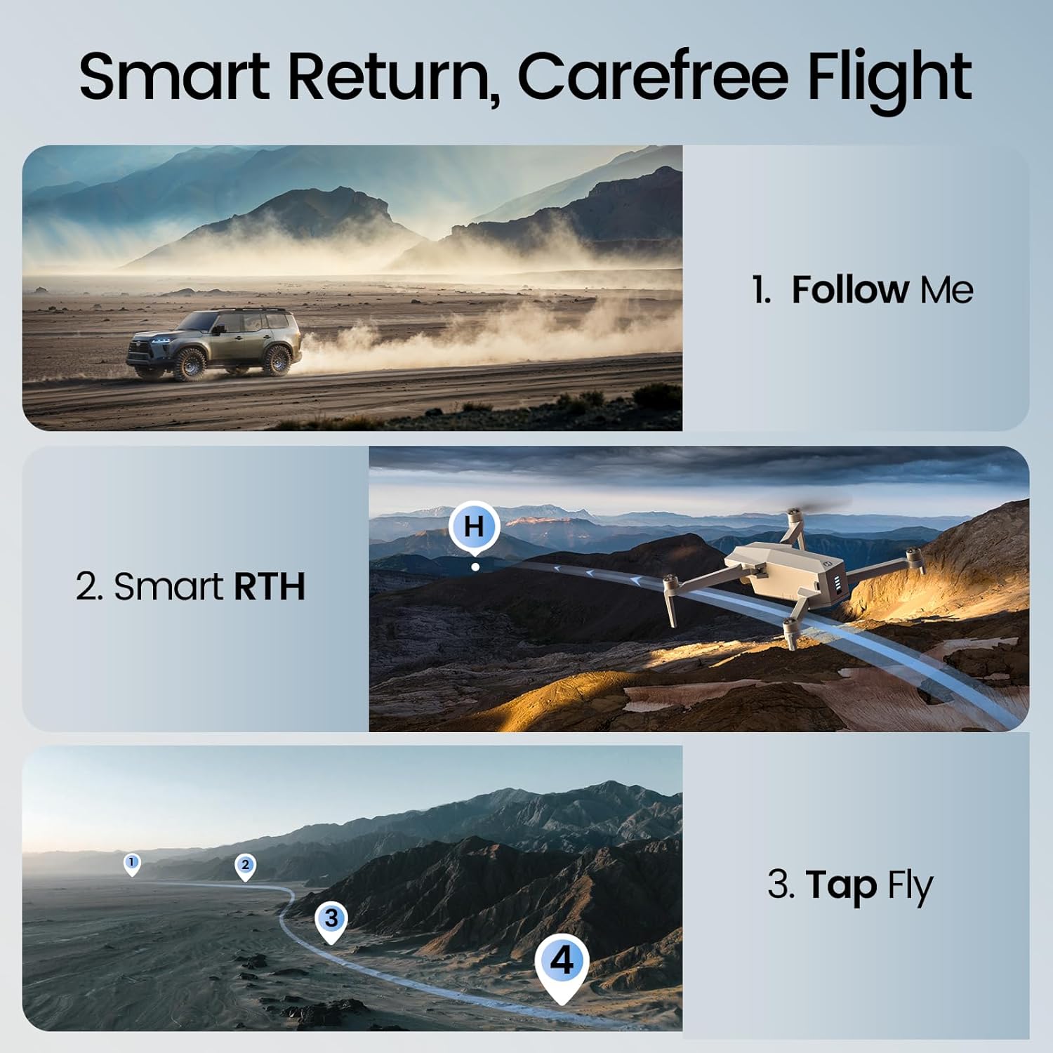 Holy Stone HS790 GPS 6K Camera Drone with 3 Axis Gimbal, FPV RC Quadcopter Drones with Camera for Adults 4K/30FPS Video, 9KM/30000ft Transmission, Follow Me, AI Night Shot, AI QuickShots, 60Min Flight